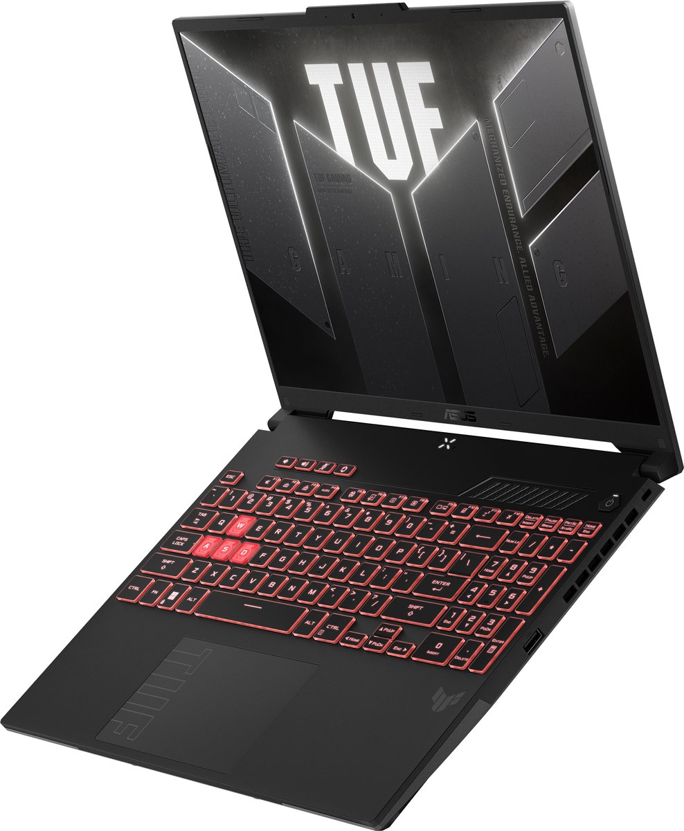 ASUS TUF Gaming A16 FA607NUQ‑RL009W - Gaming Laptop - 16 inch - Full HD+ - AMD Ryzen 7 - 16GB/512GB - RTX 4050 - Wi‑Fi 6 — afbeelding 5