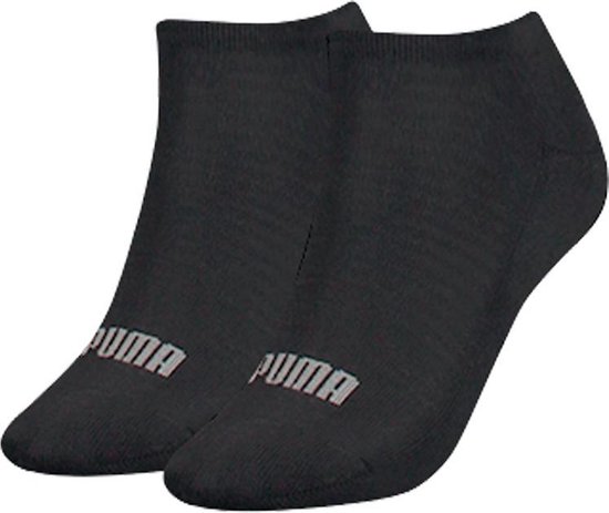 Puma - Dames - 2-Pack Sneaker Sokken - Zwart - 35-38 | bol.com
