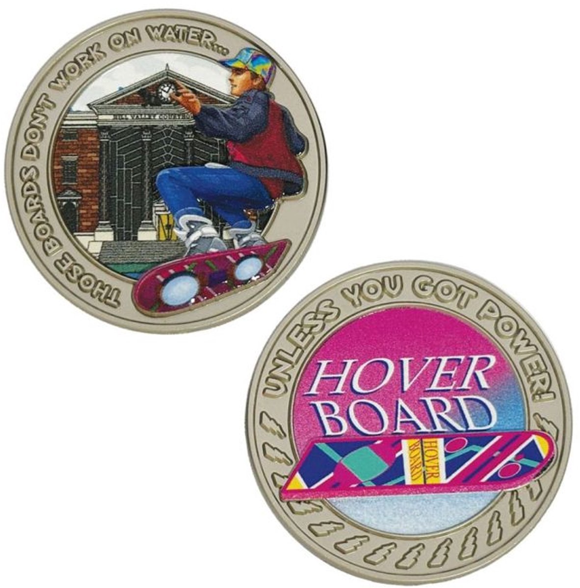 FaNaTtik Back To The Future Collectable Coin Hoverboard Limited Edition Coins