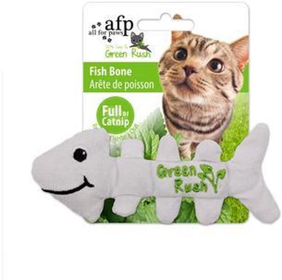 AFP Green Rush Fish Bones 12 g Catnip bol