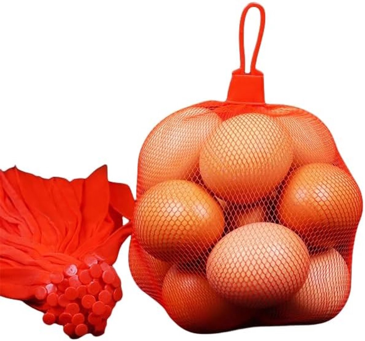 Opbergnetzakken - 100 stuks - Herbruikbare netzakken - Nylon netzakken met plastic gespen - Draagbare boodschappentassen - Netzakken voor fruit en groenten - Hangende opbergzakken voor eieren en noten - Opbergzakken voor fruit en groenten