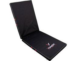 Venom Sports YogaFlex – Professionele opvouwbare turnmat – Yoga – Yogamat – Extra dikke sportmat – Gymnastiekmat – L200xB70xH5cm – Zwart