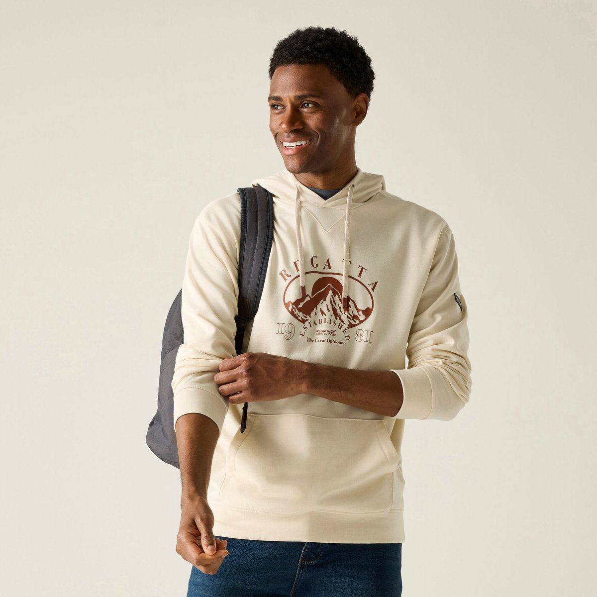 Heren Cline Over the Head Hoody Beige
