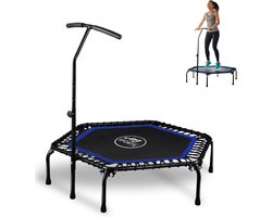 AJ-Sports Fitness Trampoline - Mini Trampoline - Inclusief grijpstang - Ø 105cm - Belastbaar tot 200 kg - Trampoline - Trampolines