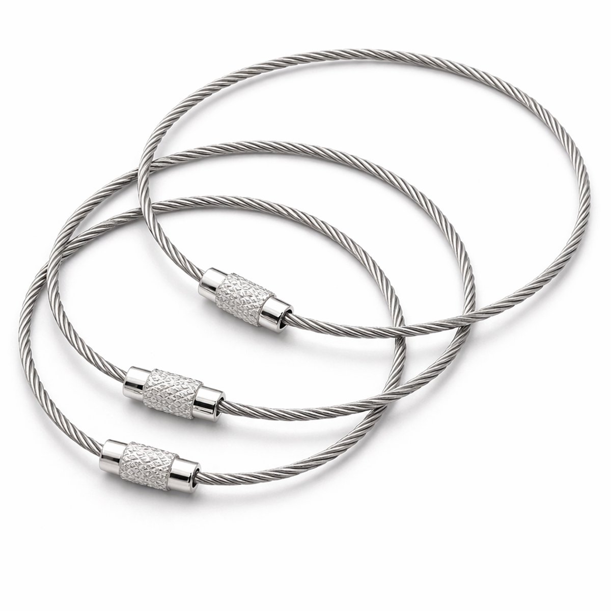 S&D | Sleutelringen / Keychain - 3 stuks in verschillende maten - Sleutelbos ketting