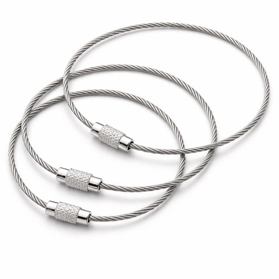 S&D - Porte-clés - 3 pièces de différentes tailles - Porte-clés