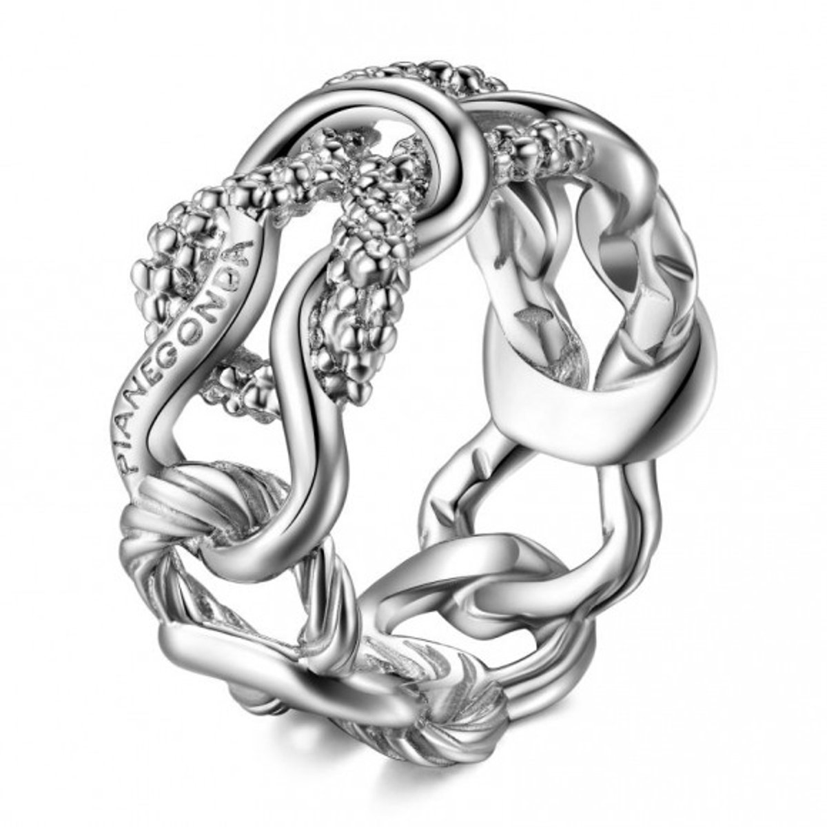 Pianegonda Foedus Ring Zilver Wit 56