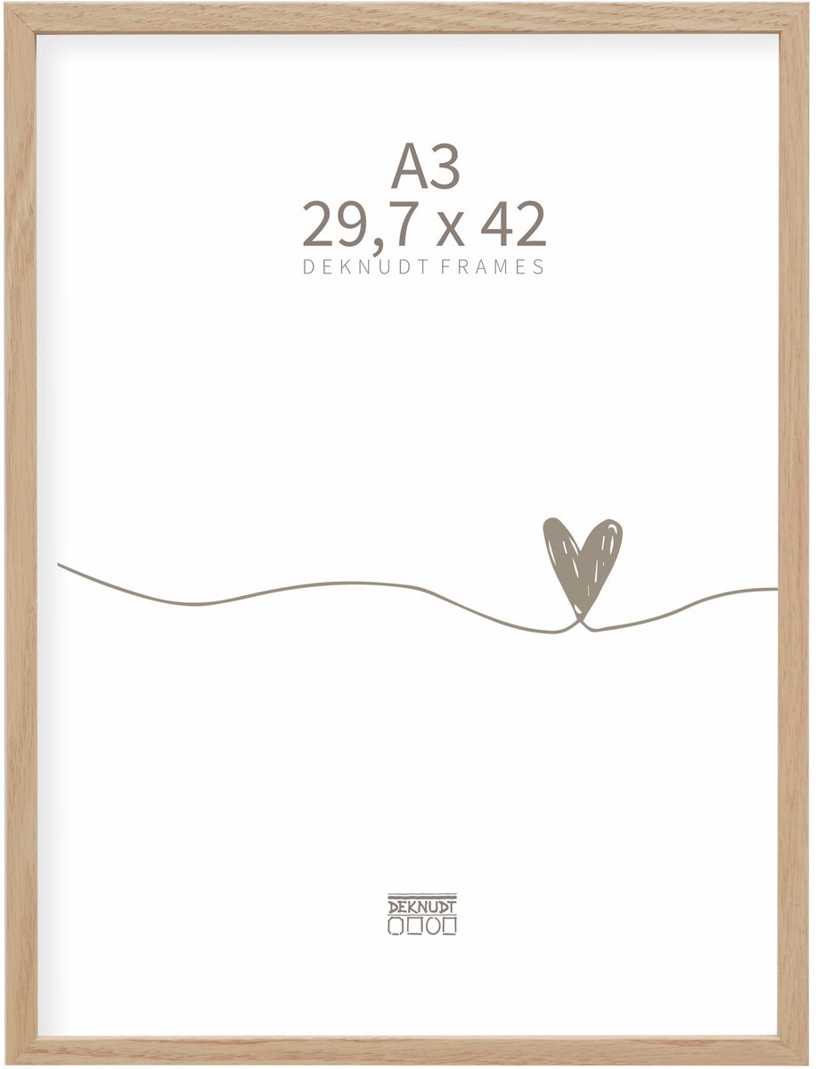 Deknudt Frames fotolijst S47DJ1 - naturel eik - foto A3 (29,7x42 cm)
