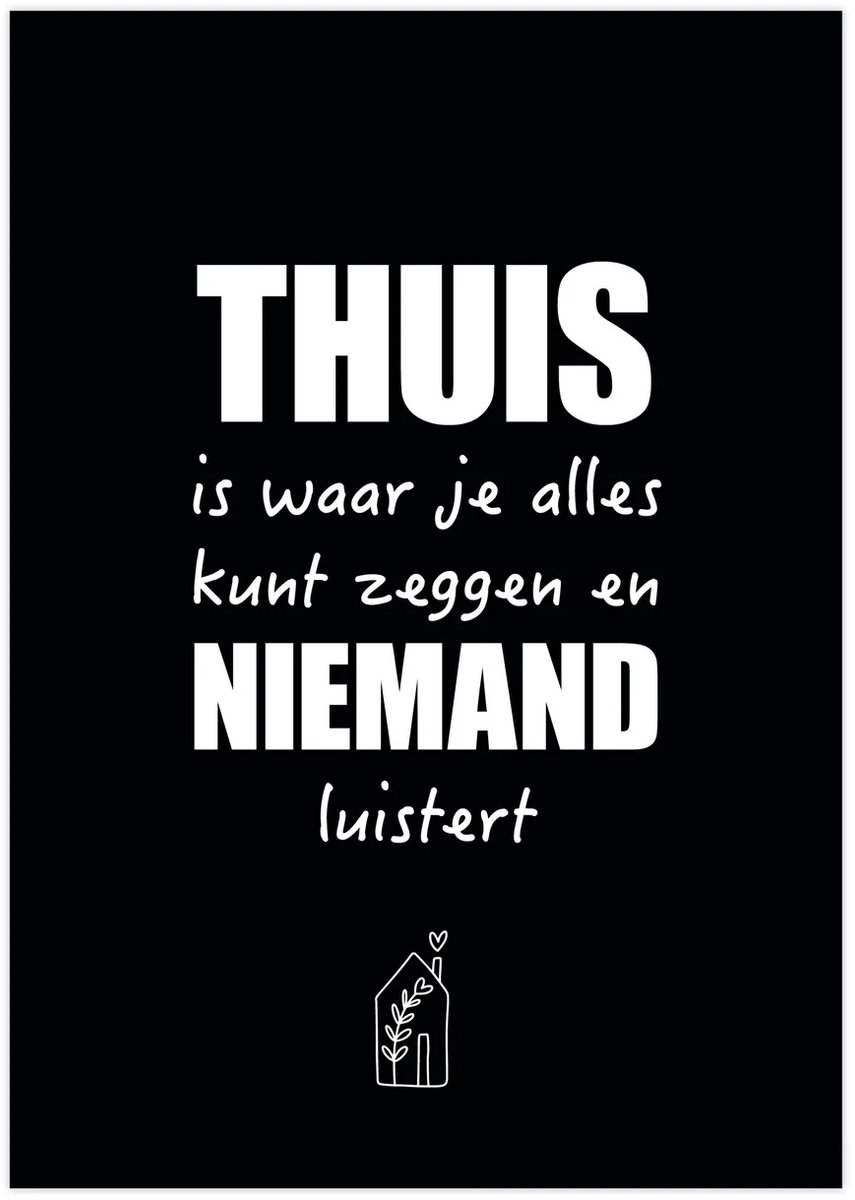 GiveX - Poster - A5 - Thuis is waar