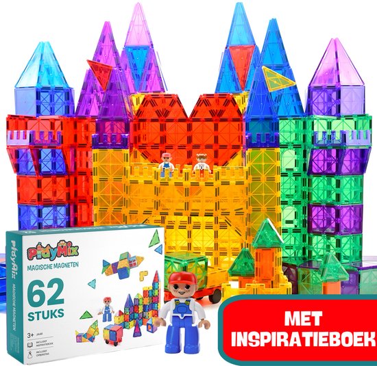 PlayMix Magnetisch Speelgoed - Magnetic Tiles