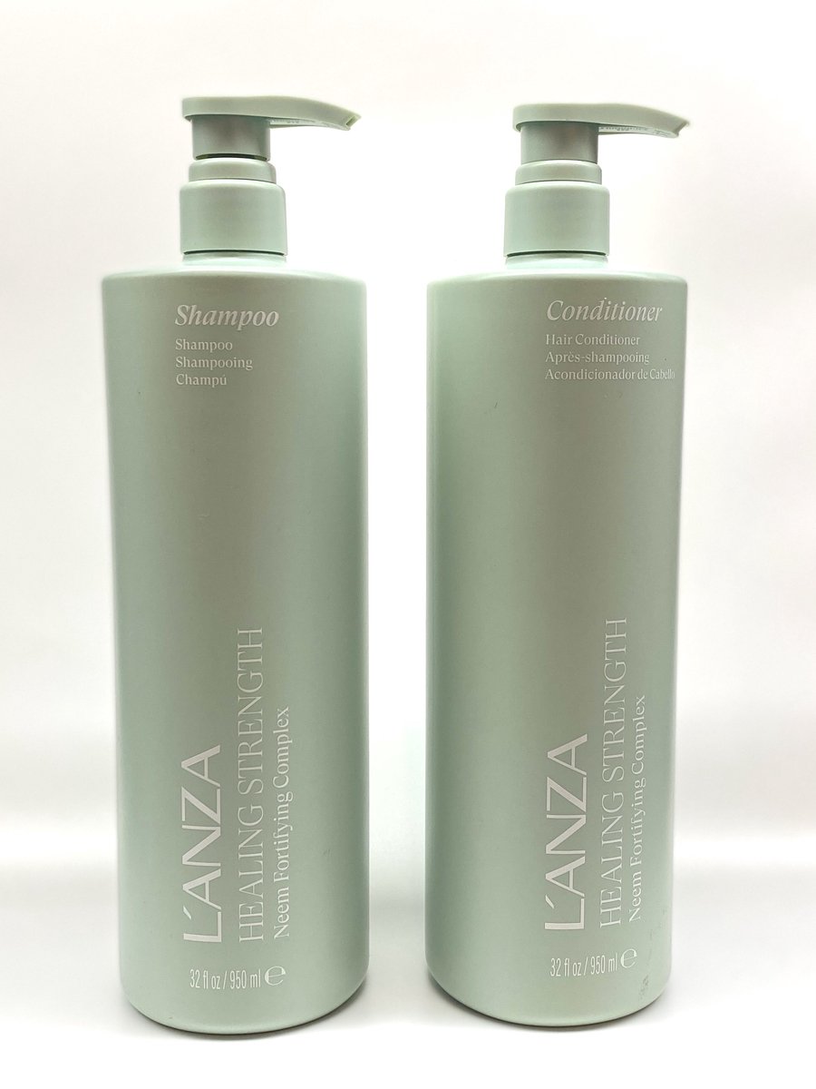 Lanza White Tea - 950 ml - Shampoo & Lanza L'Anza Healing Strength Manuka Honey Conditioner 950ml