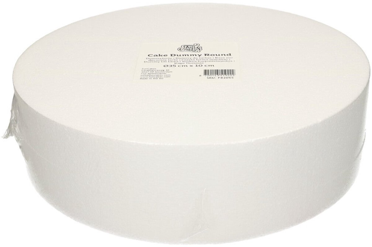 FunCakes Taart Dummy - Piepschuim Blok - Rond - Ø35 cm x 10 cm