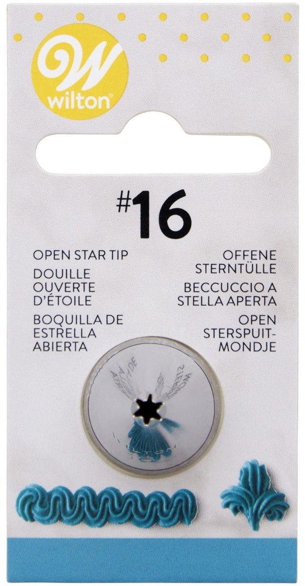 Wilton Spuitmondje - #016 Open Ster - Garneerspuit voor Taartdecoratie