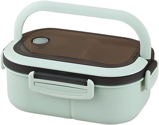 Lunchbox - Lunchbox Adultes - Bentobox - Met 3 Compartimenten - Convient Pour Micro-ondes Et Lave-vaisselle - Sans BPA - Bentobox Étanche - Pour Sorties Scolaires/Bureau/Pique-nique