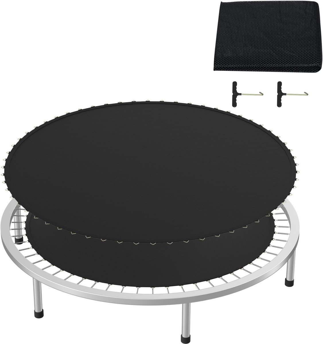 Aufun Trampoline Springdoek Ø305 - Vervangende Springmat Voor Tuintrampoline - 10FT - UV-Bestendig - Outdoor Trampoline Mat - Reserveonderdeel