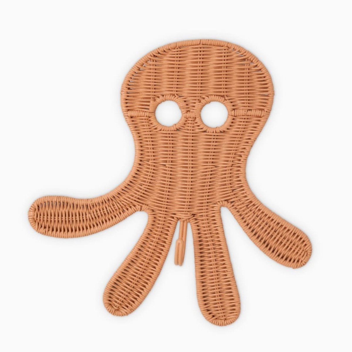 Rotan - Wanddecoratie - Haken - Octopus - Decoratie - Babykamer - Kinderkamer - Kado - Kapstok