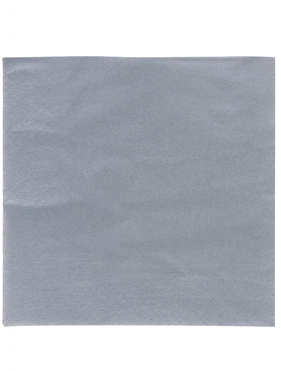 ISAP FRANCE - 50 grijze papieren servetten 38 x 38 cm