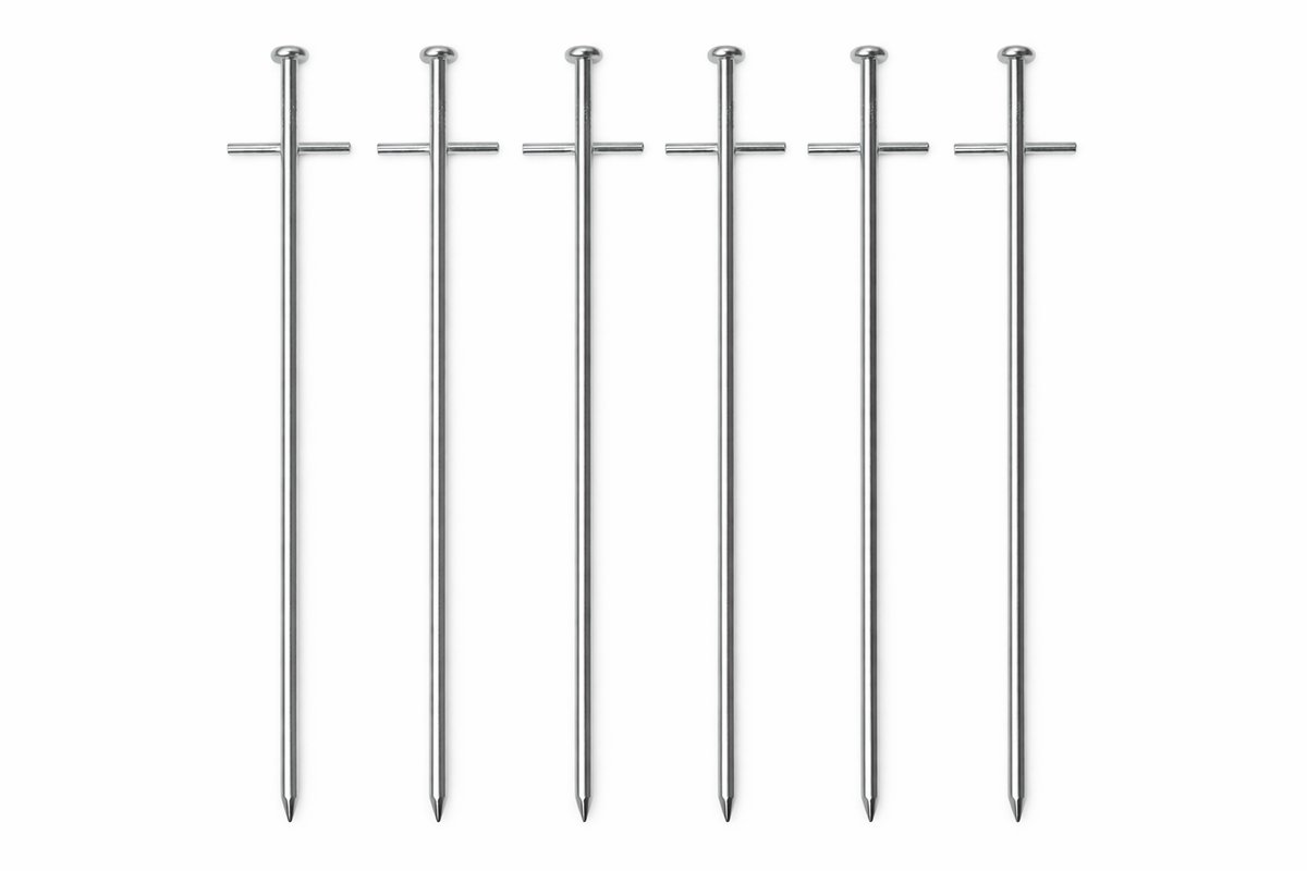 Tentharingen - hard Staal - 6 Stuks - 23 cm - Ideaal voor harde Ondergrond