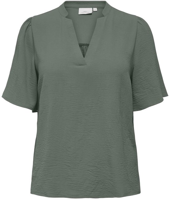 ONLY CARMAKOMA - CARNOEMI 2/4 V-NECK BLOUSE WVN Dames T-shirt