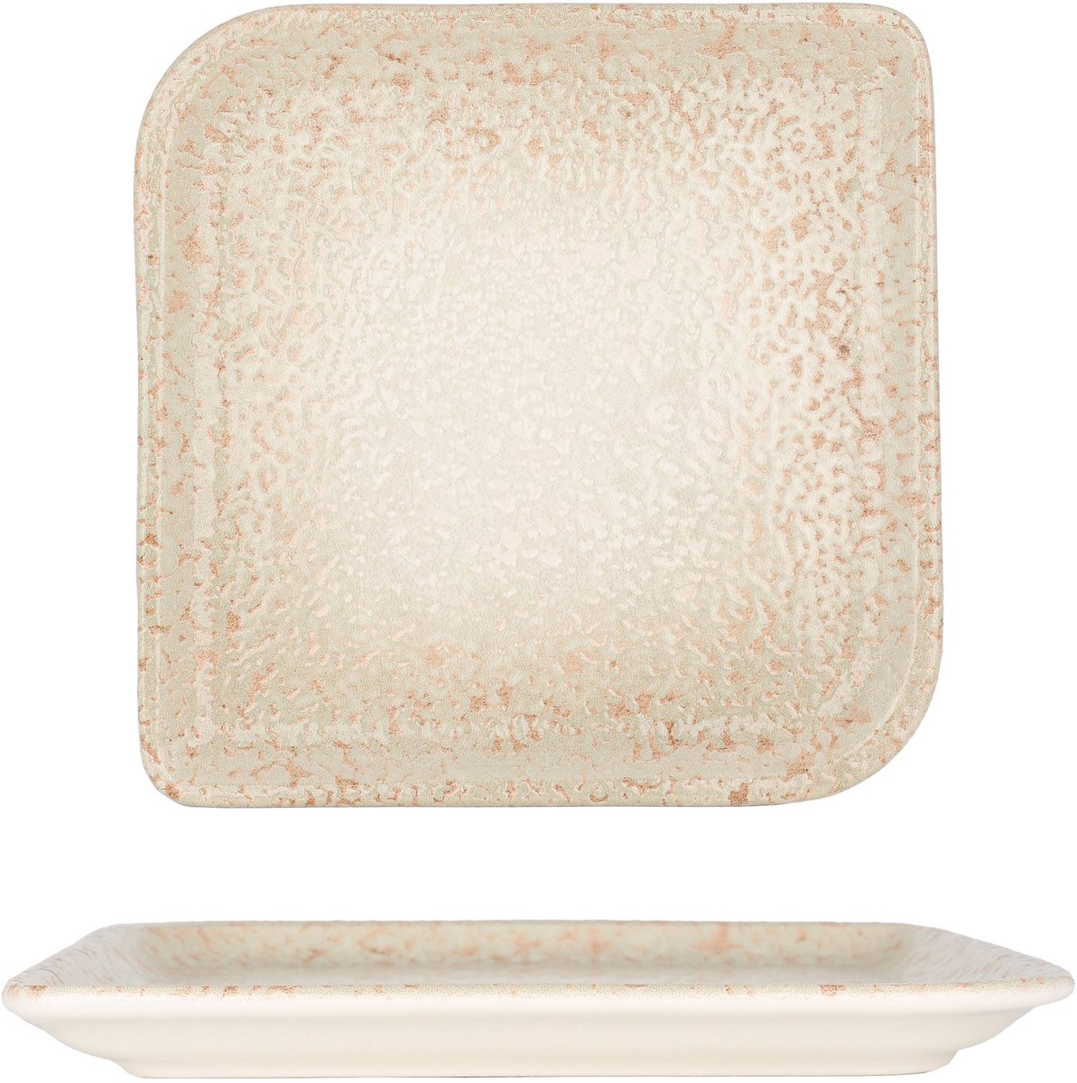 By Bone Serveerschaal - Natura - Porselein - 15x15 cm - set van 2