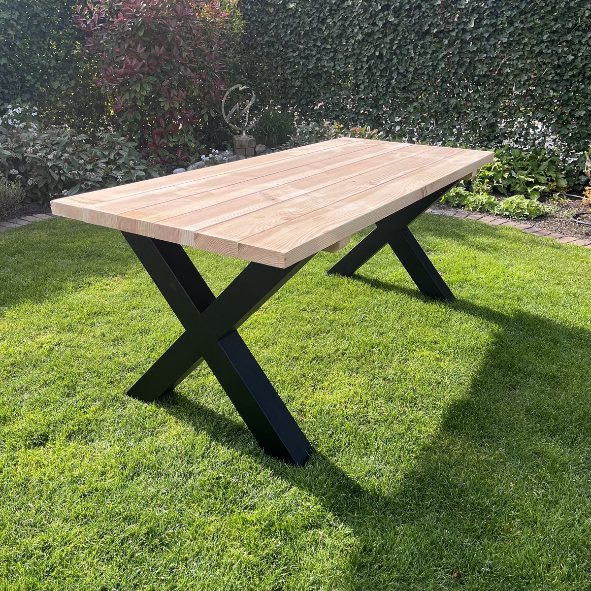 Tuintafel Rusto Douglas/Staal - 180x86 cm