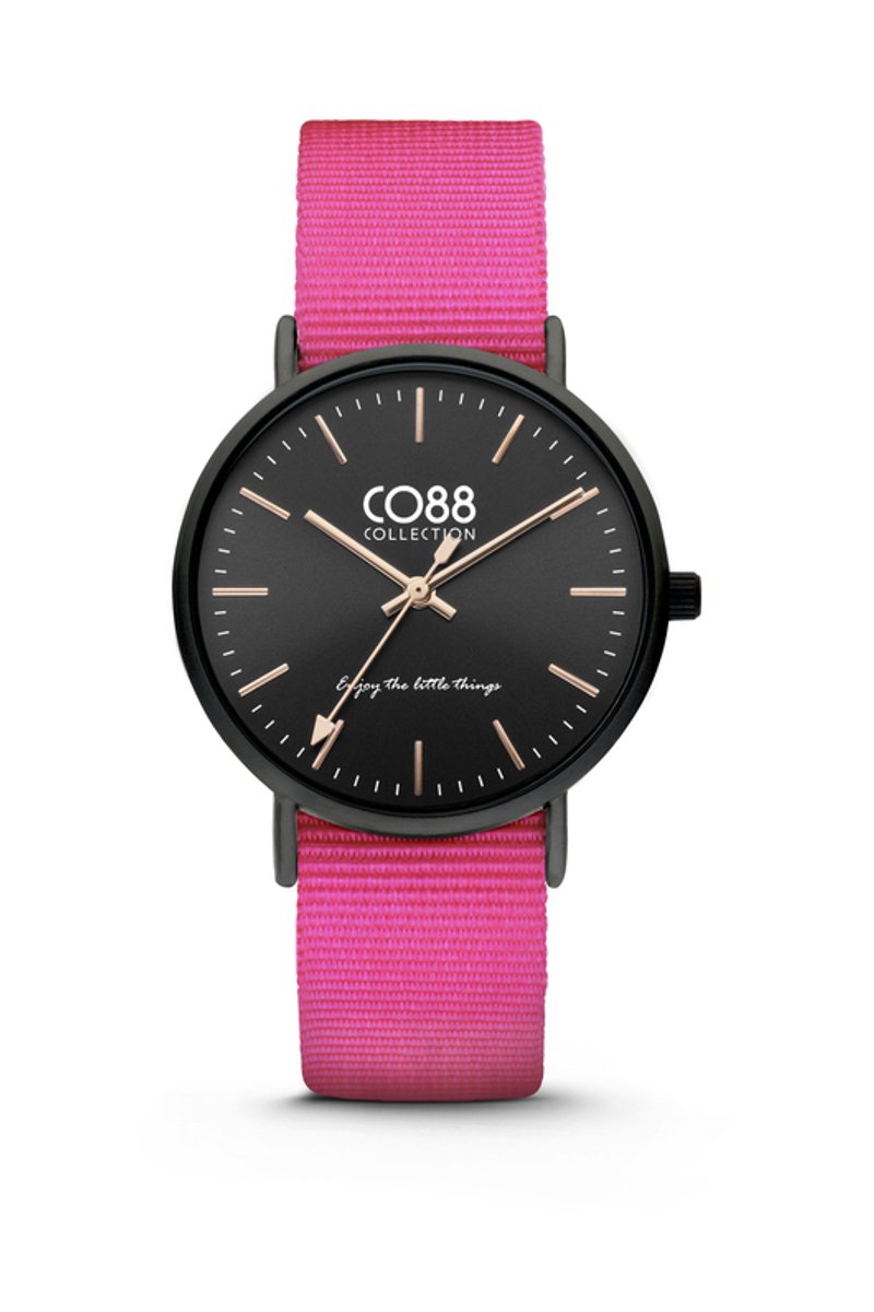 CO88 Collection 8CW-10020 - Horloge - Nato Nylon - roze - 36 mm