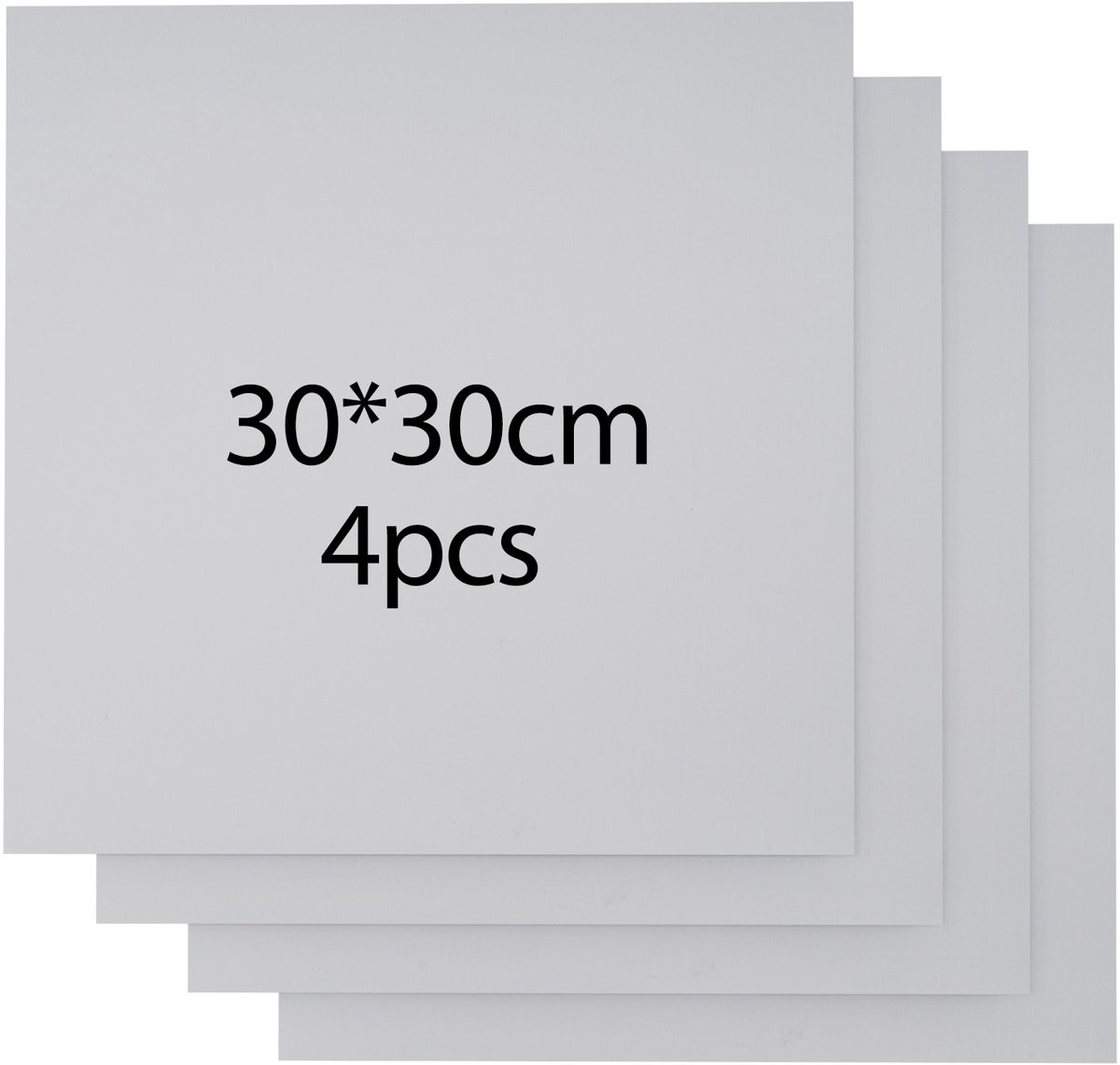 Creatorally 4 PCS multiplexplaten - wit - 3 mm - laserhout - Lindenhout voor Lasersnijden - 30 x 30 cm - Lasertriplex voor Snijden en Graveren - Onbehandeld Houten Plaat voor doe-het-zelf CNC-snijden, houtverbranding - Gekleurd Multiplex Plaat