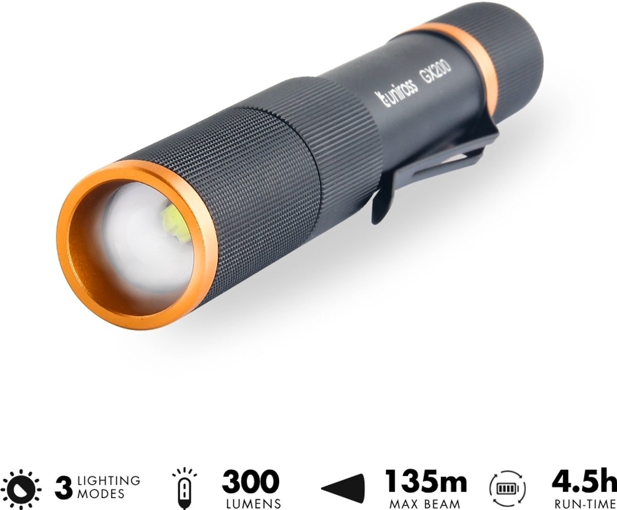 Uniross GX200 Rech Torch 300lm