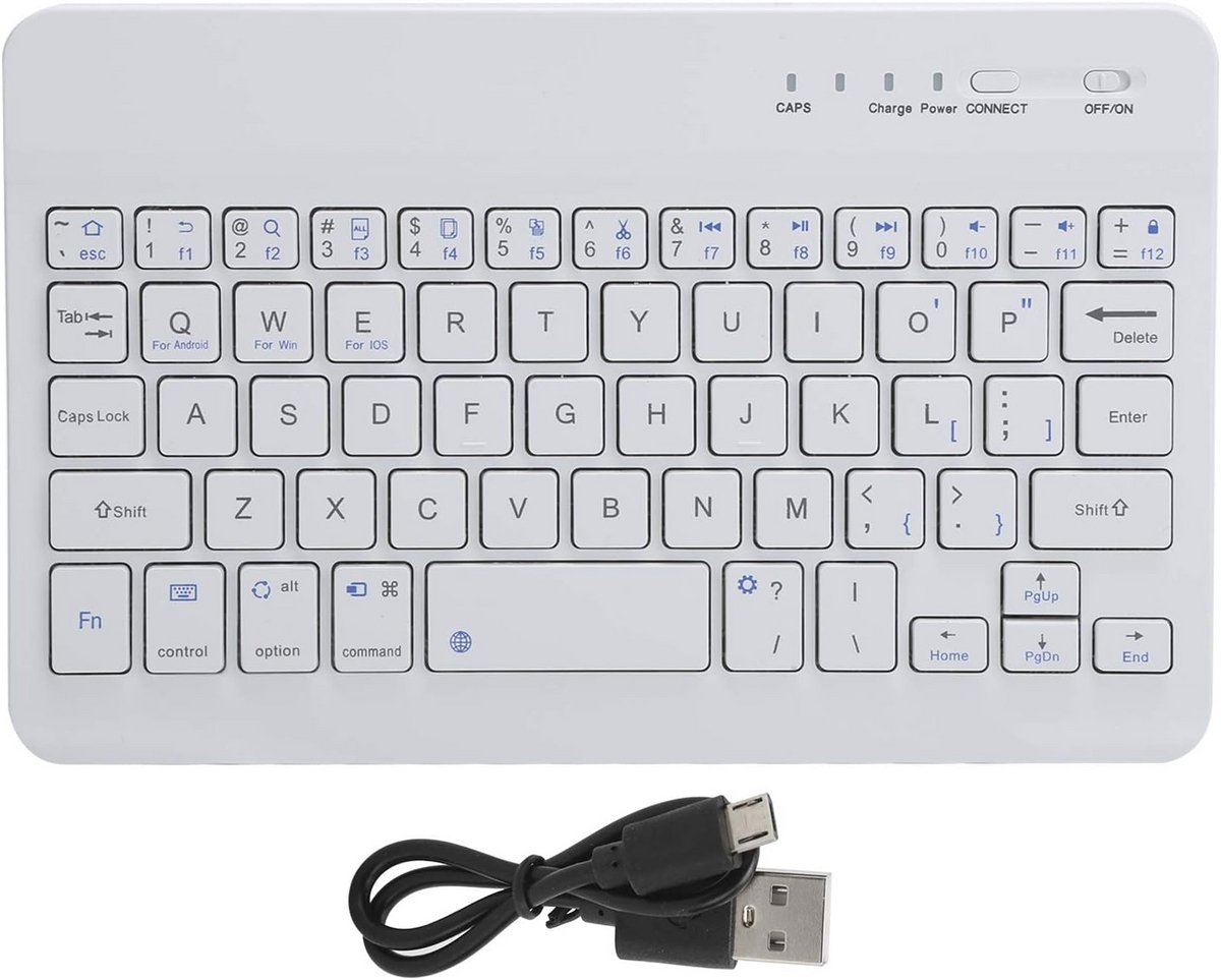 Compact 59-toets Bluetooth Toetsenbord - Draagbare Mini USB Muis & Tablet PC Keyboard