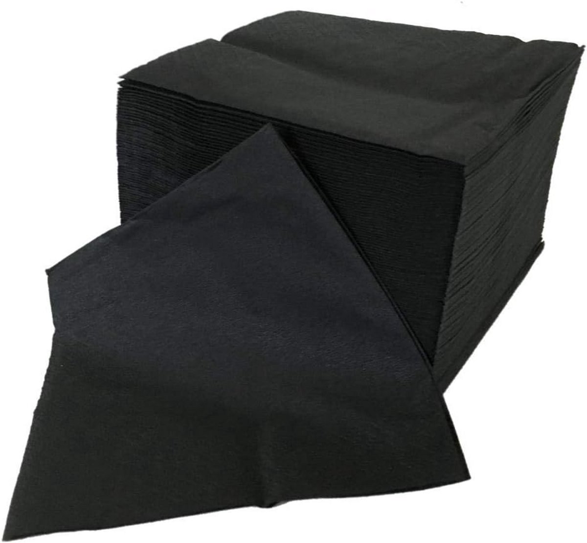 Zwarte Cocktail Servetten 2-Laags - Grote Set van 100 Stuks - Perfect voor Feestjes