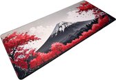 Muismat xxl - Fuji Blossom Rood - Gaming - 900 x 400 x 3 mm - Antislip