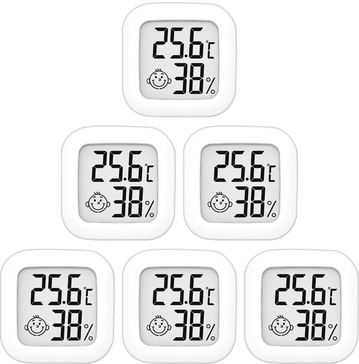 Digitale Thermometer en Hygrometer voor Binnen - Nauwkeurige Luchtvochtigheidsmeter en Temperatuurmeter