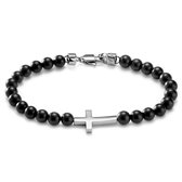 Unity | Armband van Onyx met Kruis