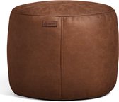 Casacomfy ModiPouf – Pouf rond – Caramel Latte – Repose-pieds – Aspect cuir
