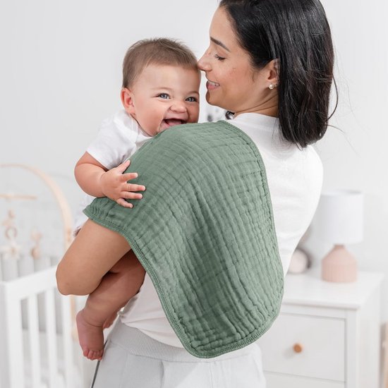 Zachte Mouselein Hydrofiele Luiers Baby Katoen 6 Lagen Extra Absorberend 6 Stuks — afbeelding 4