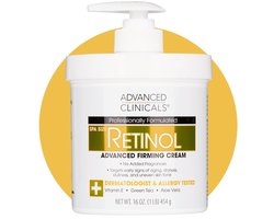Advanced Clinicals Retinol Firming Cream – Verstevigt & Verzacht – 454 g