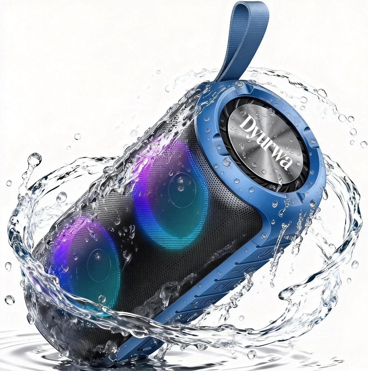 Draagbare Bluetooth Speaker met LED Verlichting en Krachtige Bas