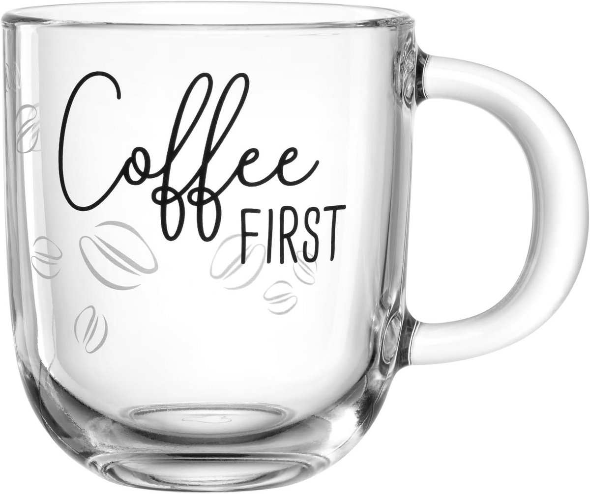 Stijlvolle Koffiemok van Hoogwaardig Glas - Vaatwasmachinebestendig - 400 ml