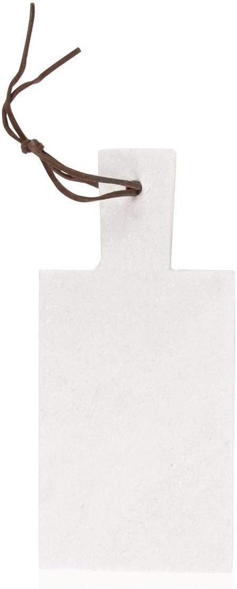 Serveerplank Marmer met Ergonomisch Handvat Wit 21 x 10 cm