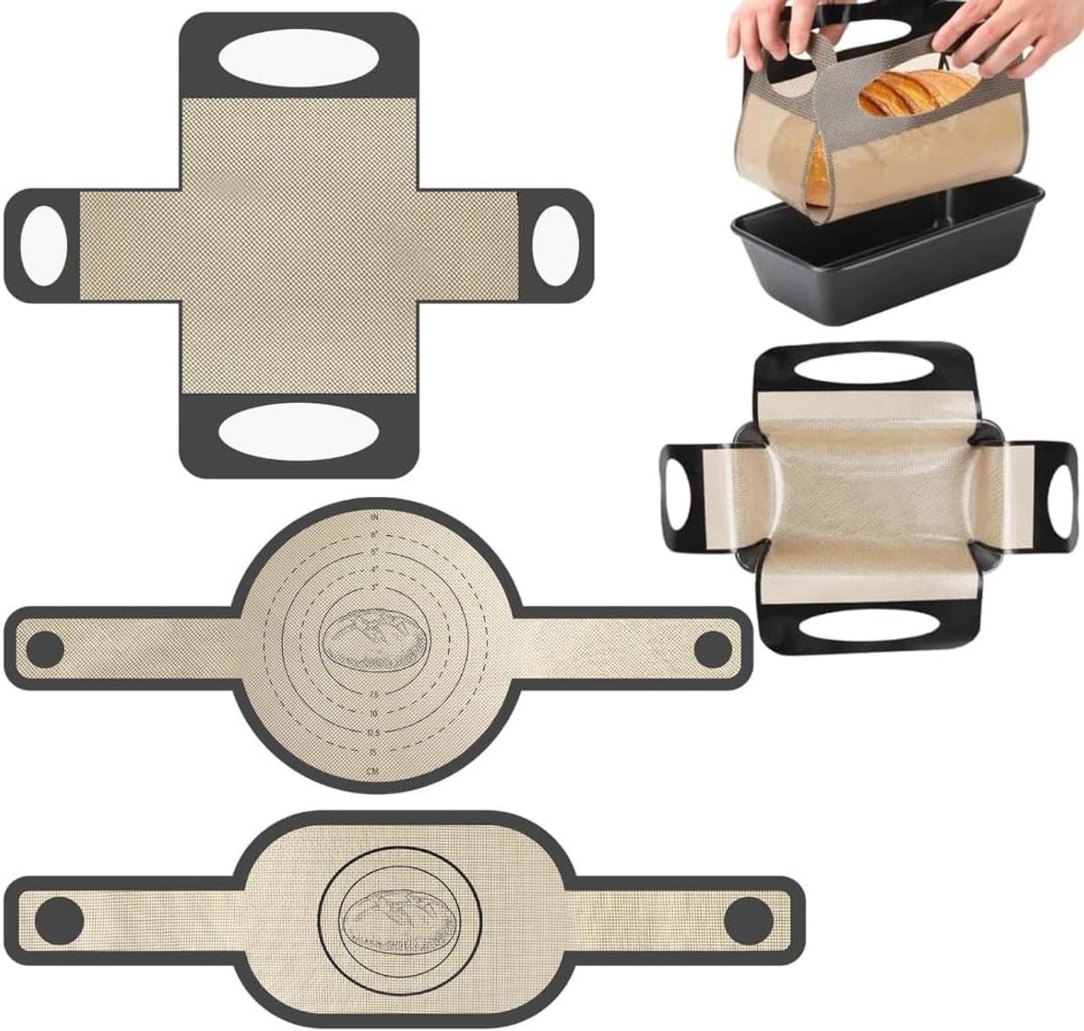 Hittebestendige Siliconen Bakmat - Antiaanbak & Herbruikbaar - Perfect voor Oven en Airfryer