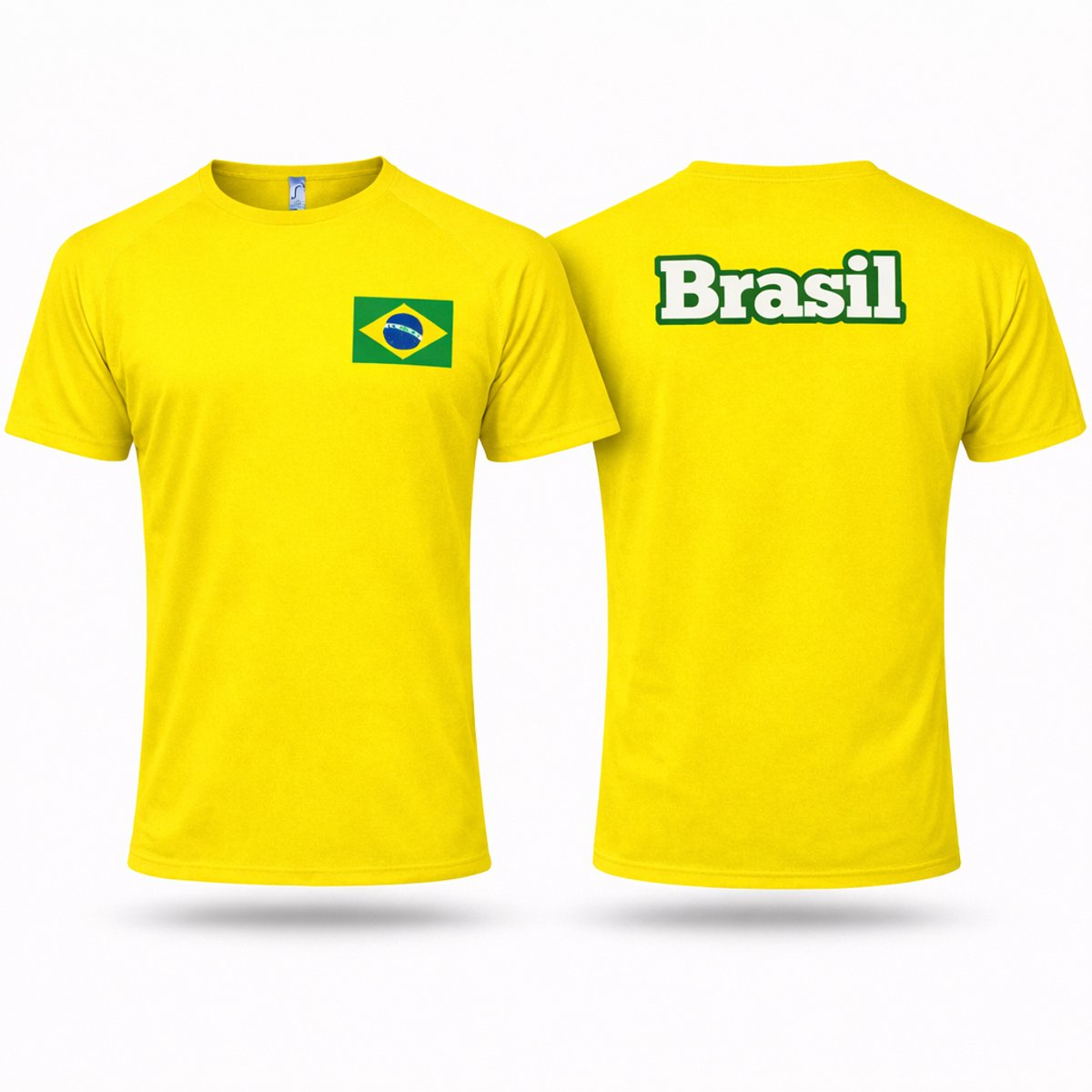 Brazilië Voetbalshirt – WK 2026 Supporters Shirt – Geel – Maat 2XL - Landen T-shirt – Voetbaltenue Fan Shirt – Active Dry