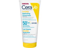 CeraVe Onzichtbare Hydraterende Zonnebrandcrème SPF50 - Met 3 Essentiële Ceramiden - Geschikt voor Alle Huidtypes - 177ml