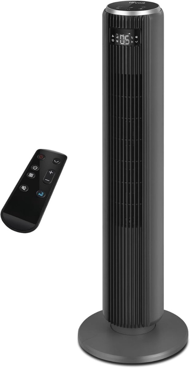Core® Ventilator toren - Ventilator staand - Torenventilator - Grijs - 23cm x 24cmx 98cm