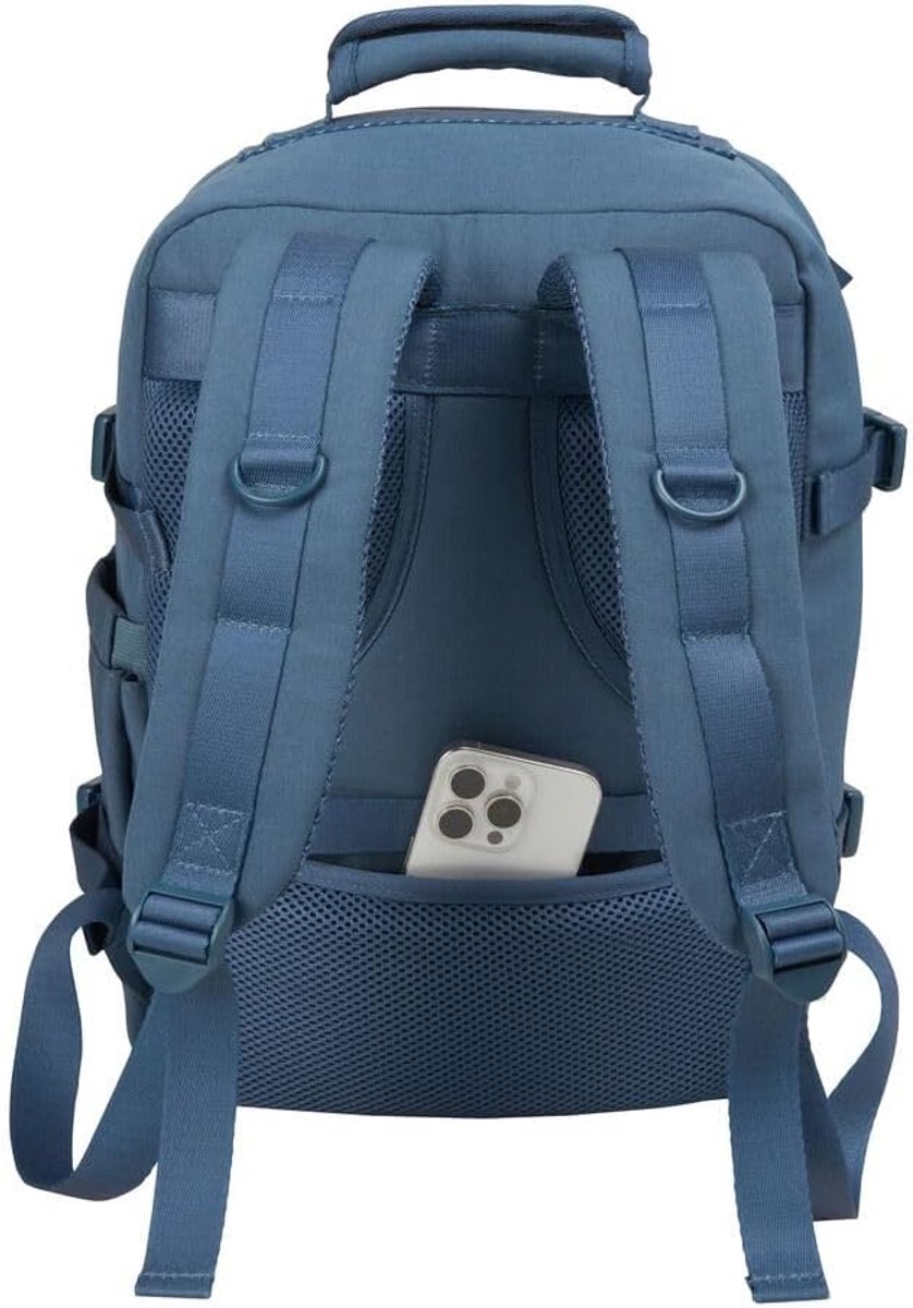 CabinMax Metz Reistas – Handbagage 24L Ryanair / Wizz Air – Rugzak Transavia – Schooltas - 40x30x20 cm – Compact Backpack – Lichtgewicht – Loch blue – foto 6