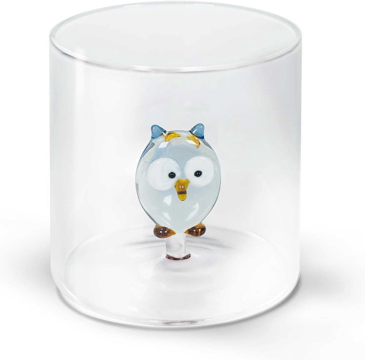 Lifestyle Drinkglas van Borosilicaatglas met Uilenmotief (250 ml)