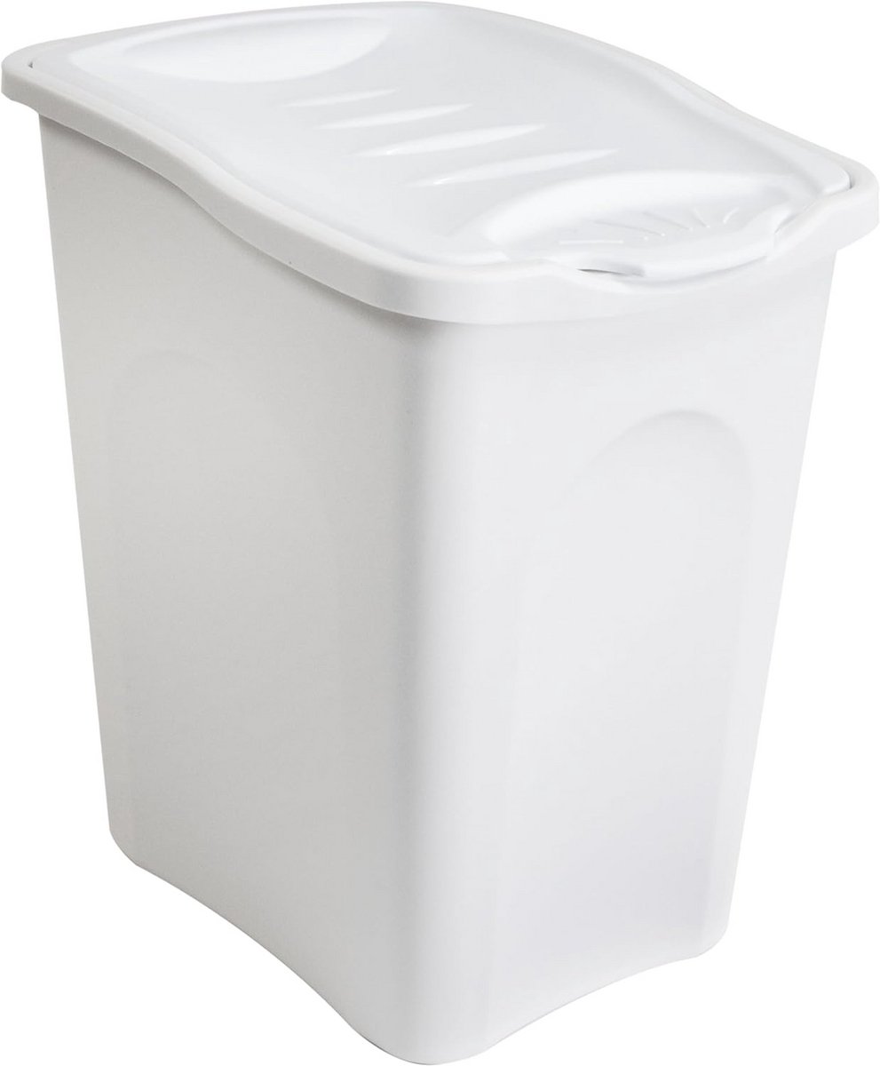 Kleine Wasmand 25 Liter met Deksel - Compacte Wasbox voor Vuile Was