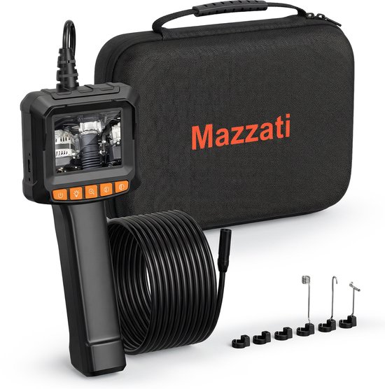 Endoscope Mazzati - Caméra d'inspection - Caméra d'égout - Caméra d'inspection - Incl. sac de rangement - 5M - Avec écran