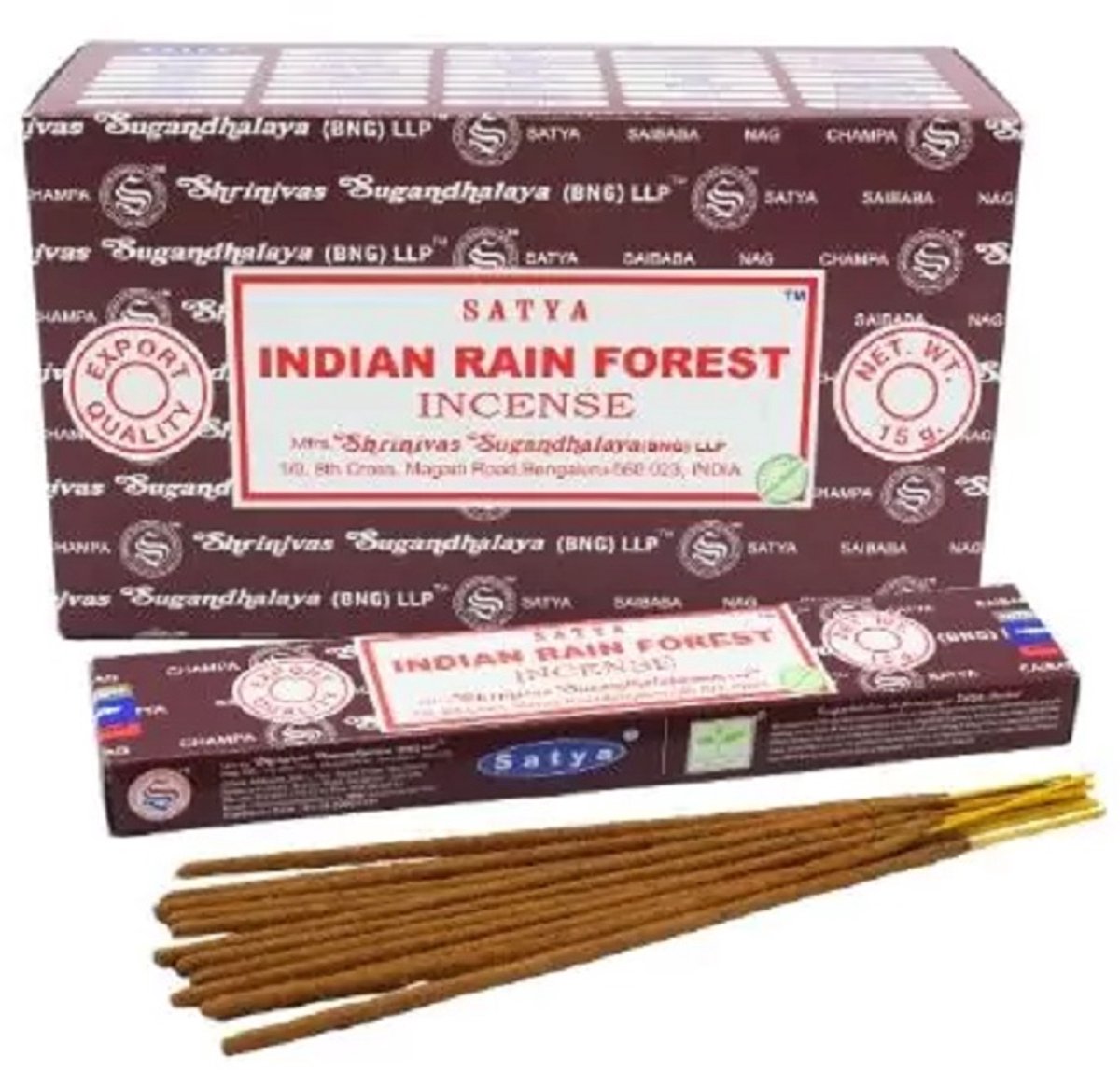 Satya Indian Rain Forest - wierook - doos 12 x 15 gram