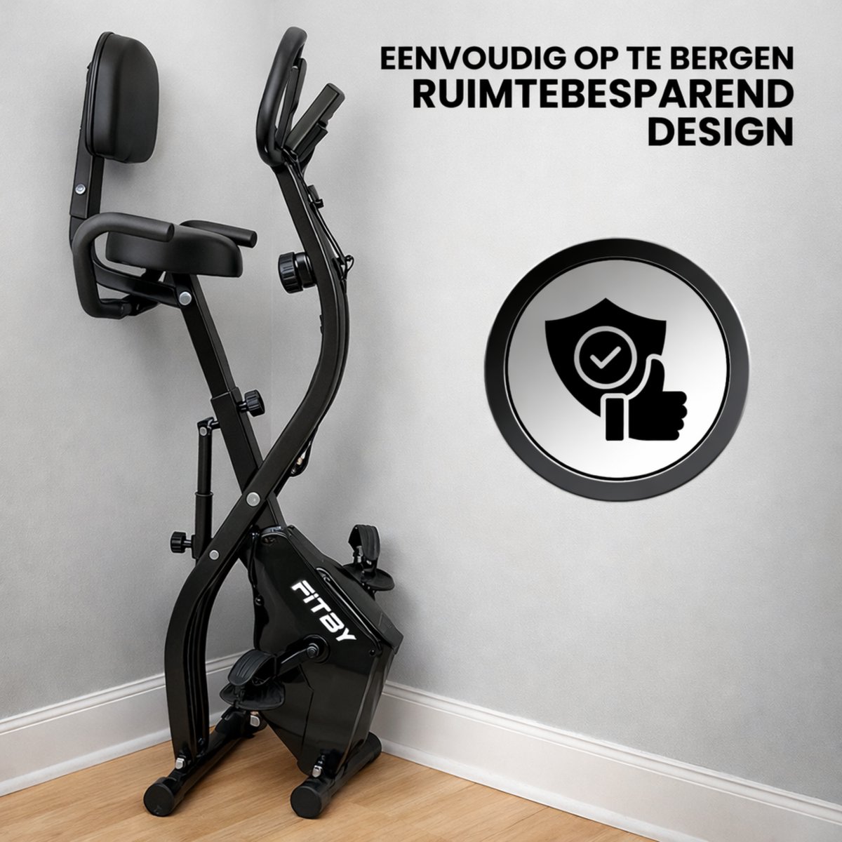 Fitby Hometrainer - Fitnessfiets - Opvouwbaar - afbeelding 3