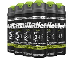 Gillette Labs Snel Schuimende Scheergel - Voor Mannen - 6 x 198ml